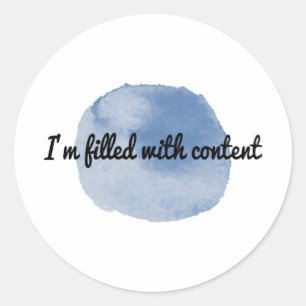 motivational and inspirational affirmations classic round sticker