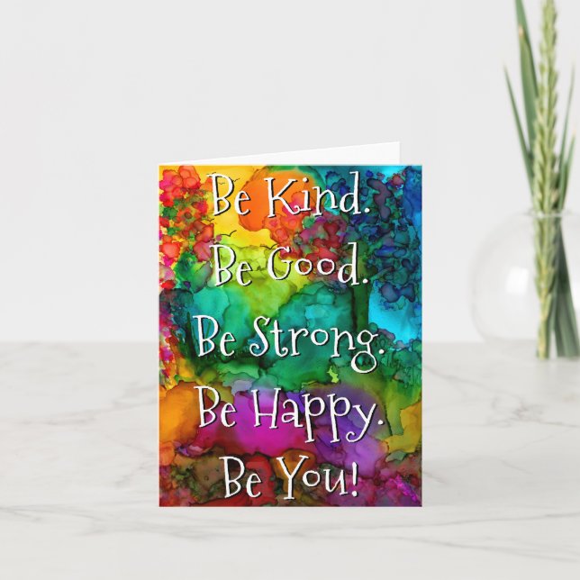 Motivational and Inspirational Greeting Card (Front)