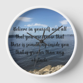 Motivational and Inspirational Wall Clock