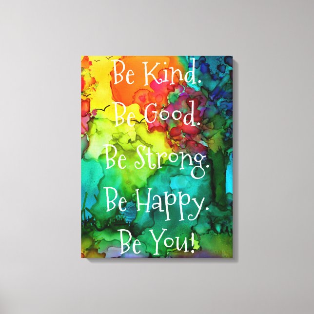 Motivational and Inspirational Words Canvas 18X24" Print (Front)