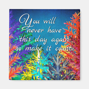 Motivational and Inspirational Words Magnet 2"