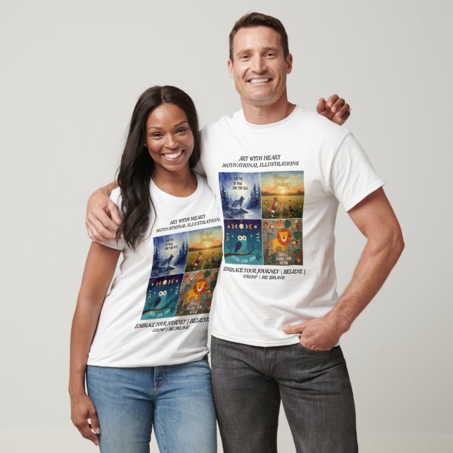 Motivational Animal Illustrations & Nature Quotes  T-Shirt (Unisex)
