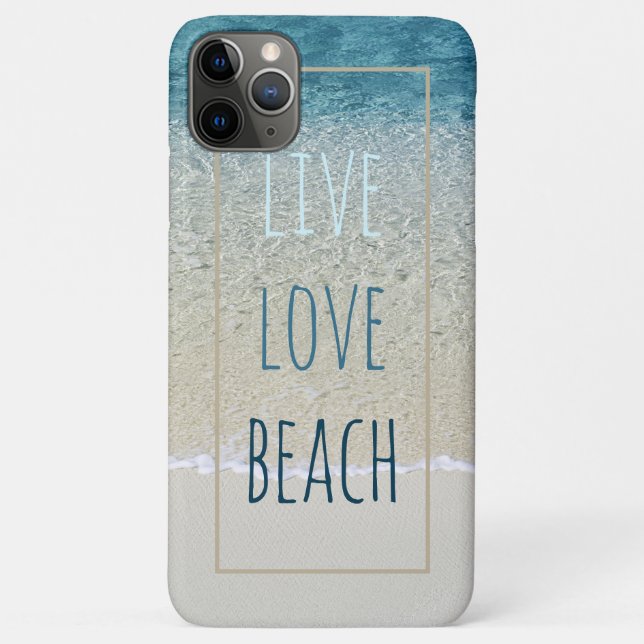 Motivational Aqua Turquoise Blue Surf Waves Photo Case-Mate iPhone Case (Back)