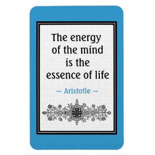 Motivational Aristotle Quote Magnet :Life