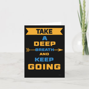 Motivational Arrow Tee - Keep Going Strong Sticker Card