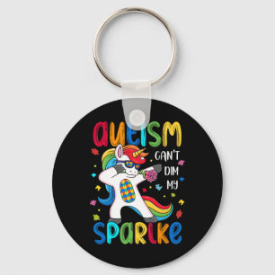 Motivational Autism Awareness Autism Can't Dim My Key Ring