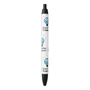 Motivational Back to School cartoon Black Ink Pen