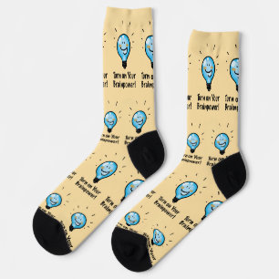 Motivational Back to School cartoon Socks