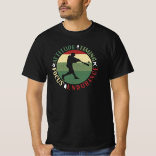 Motivational Baseball Mindset - Team Values T-Shirt
