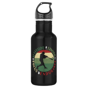 Motivational Baseball Team Values 532 Ml Water Bottle