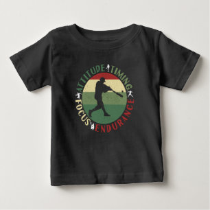 Motivational Baseball Team Values Baby T-Shirt