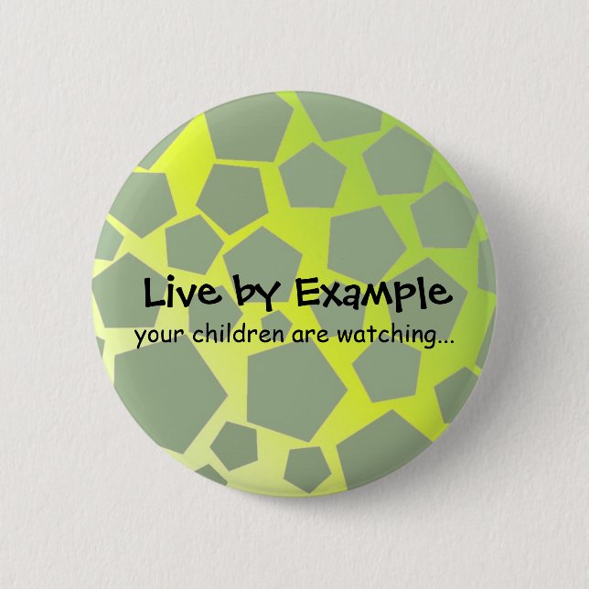 Motivational Be An Example 6 Cm Round Badge (Front)