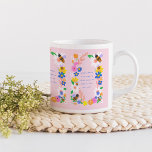 Motivational Bees with 3 Inspirational Quotes Coff Coffee Mug<br><div class="desc">Adorable bee and flower garden design in bright colours with the 3 quotes "bee the change you wish to see",  "remember to always bee true to yourself" and "work hard and watch your dreams buzz into reality.</div>