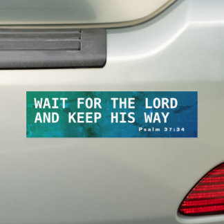 Motivational Bible Verse Bumper Sticker