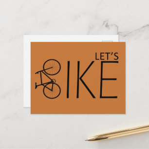 Motivational Bicycle Rider Quote - Funny Cycling Holiday Postcard
