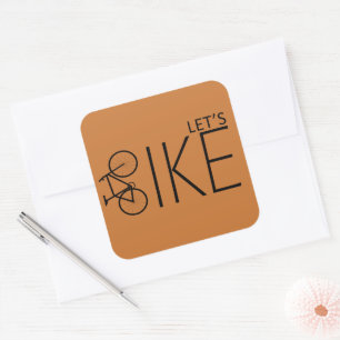 Motivational Bicycle Rider Quote - Funny Cycling Square Sticker