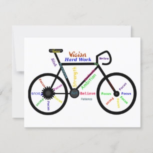 Motivational Bike, Bicycle, Cycling, Sport, Hobby Card