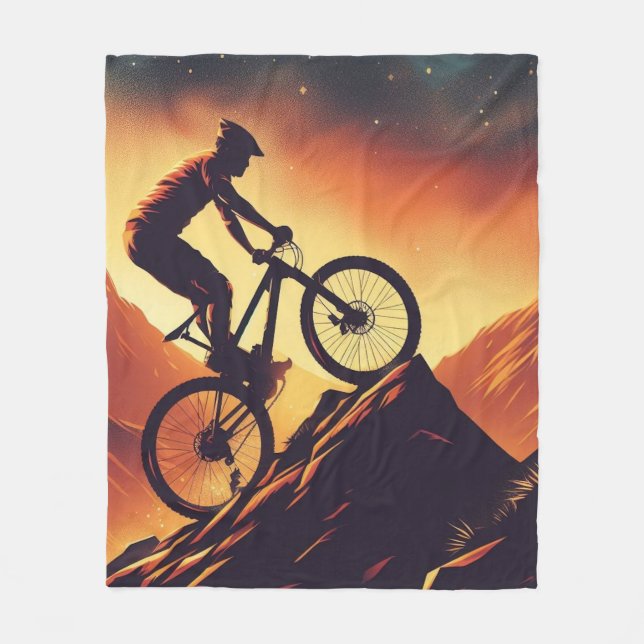 Motivational Bike, Bicycle, Cycling, Sport, Hobby Fleece Blanket (Front)