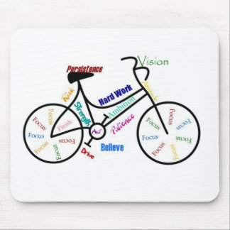 Motivational Bike, Bicycle, Cycling, Sport, Hobby Mouse Mat
