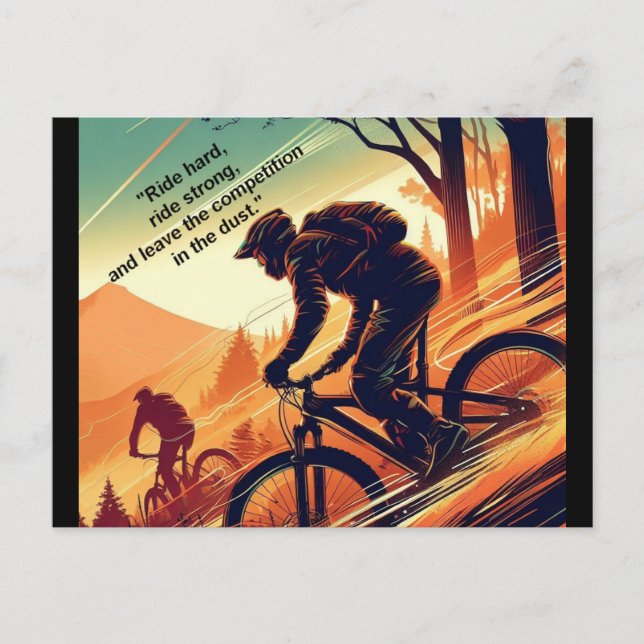 Motivational Bike, Bicycle, Cycling, Sport, Hobby Postcard (Front)