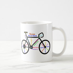 Motivational Bike, Cycle, Biking, Sport Words Coffee Mug