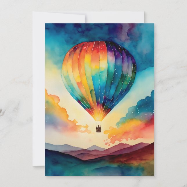 Motivational Birthday or Holiday Card - Watercolor (Front)