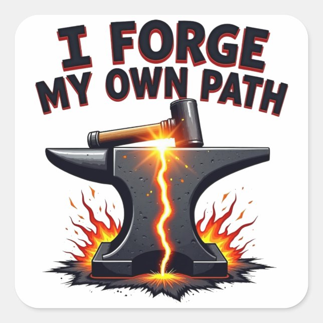 Motivational Blacksmith Sticker (Front)