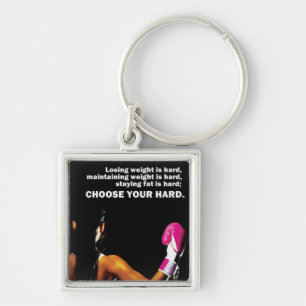 Motivational Bodybuilding Gym Keychain