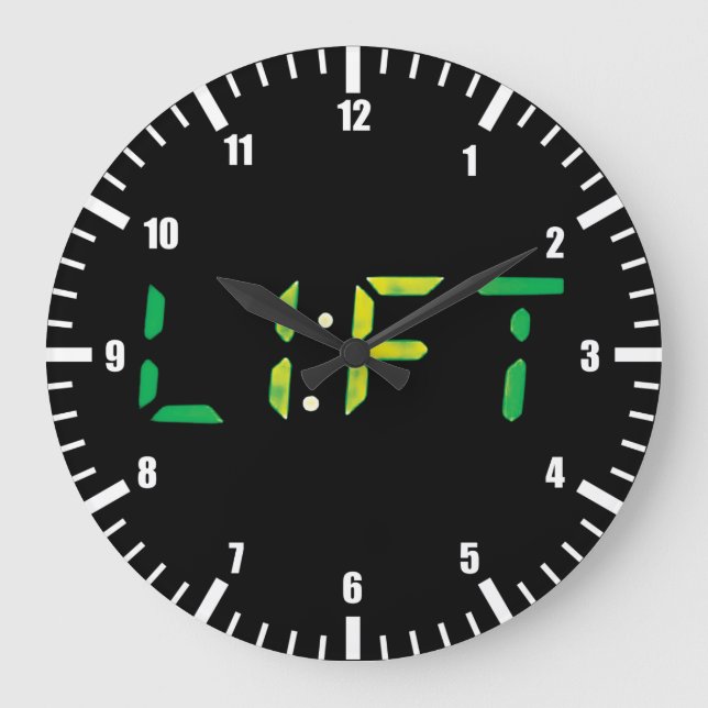 Motivational Bodybuilding Gym Large Clock (Front)