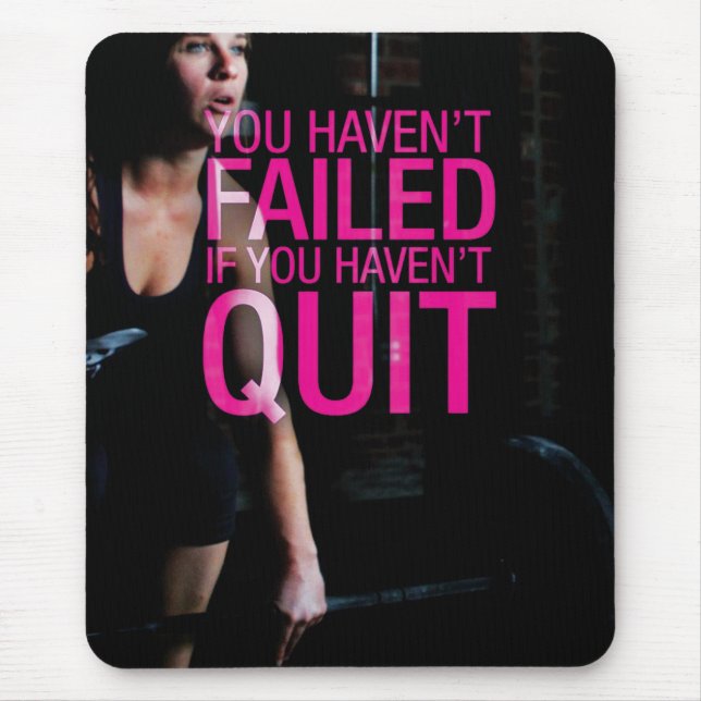 Motivational Bodybuilding Gym Mouse Mat (Front)