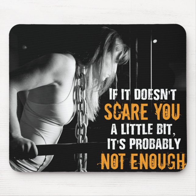 Motivational Bodybuilding Gym Mouse Mat (Front)