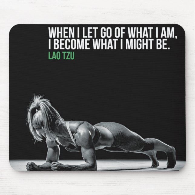 Motivational Bodybuilding Gym Mouse Mat (Front)
