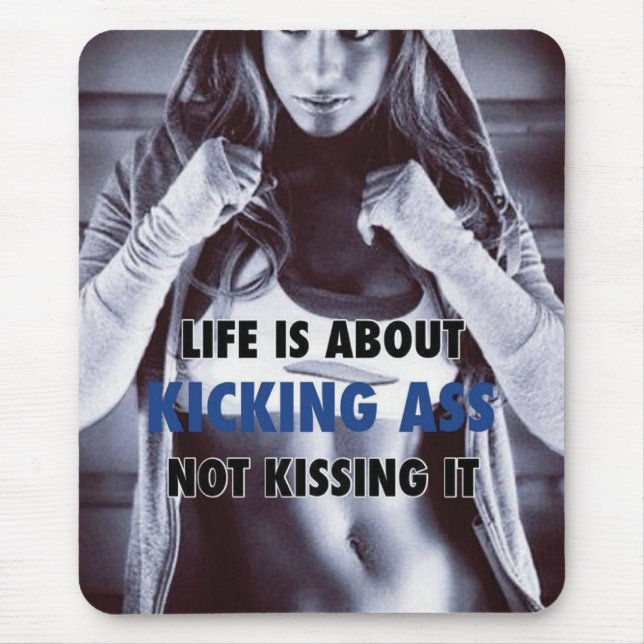 Motivational Bodybuilding Gym Mouse Mat (Front)