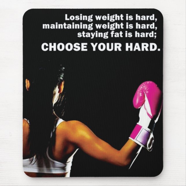 Motivational Bodybuilding Gym Mouse Mat (Front)
