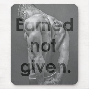 Motivational Bodybuilding Gym Mouse Mat