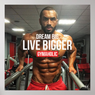 Motivational Bodybuilding Gym Poster