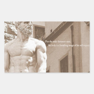 Motivational Bodybuilding Gym Rectangular Sticker