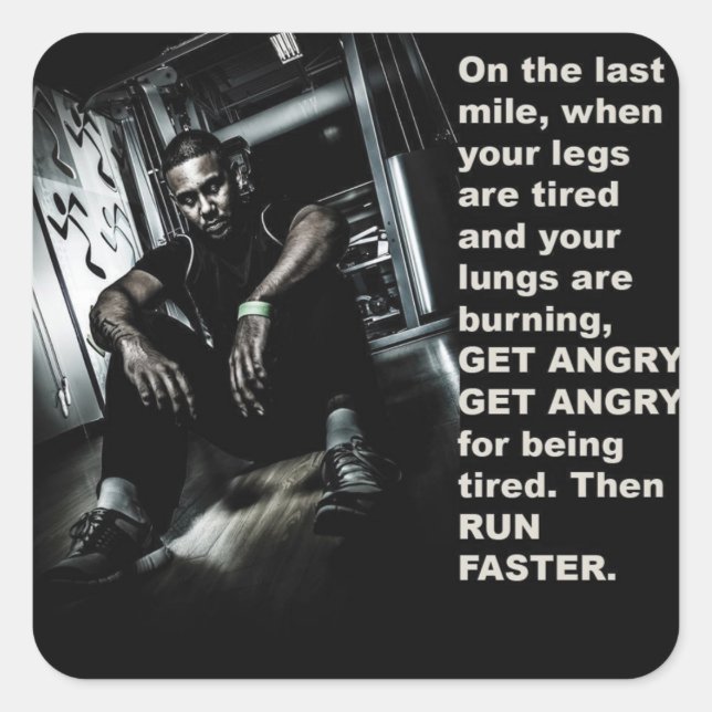 Motivational Bodybuilding Gym Sticker (Front)