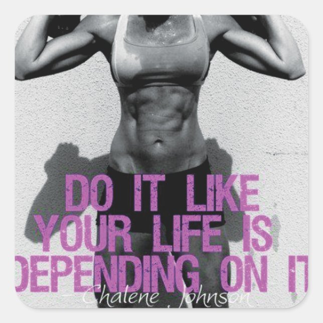 Motivational Bodybuilding Gym Sticker (Front)