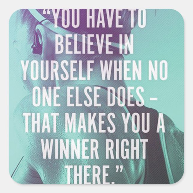 Motivational Bodybuilding Gym Sticker (Front)