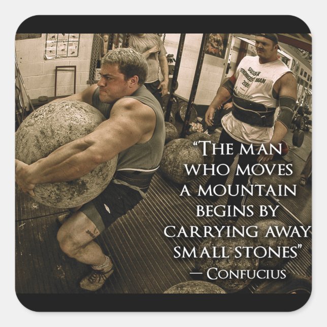 Motivational Bodybuilding Gym Sticker (Front)