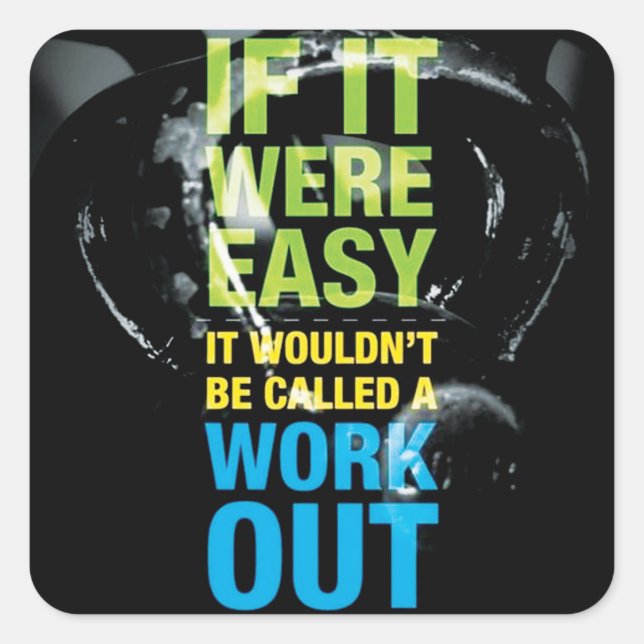 Motivational Bodybuilding Gym Sticker (Front)