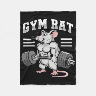 Motivational Bodybuilding Weightlifting Apparel Gy Fleece Blanket