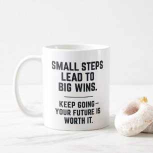 Motivational Bold Typography Goals Daily Reminder Coffee Mug