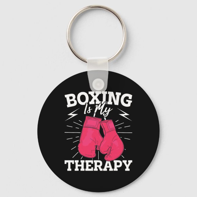Motivational Boxing Design For Pionate Fighters  Key Ring (Front)