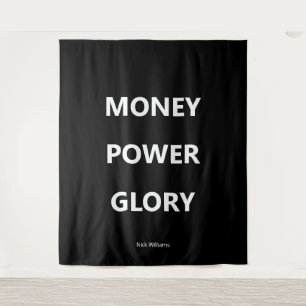 Motivational Business Black and White  Tapestry