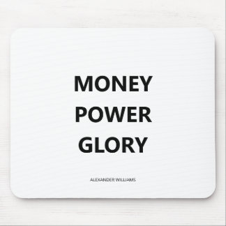Motivational Business Minimalist Black and White Mouse Mat
