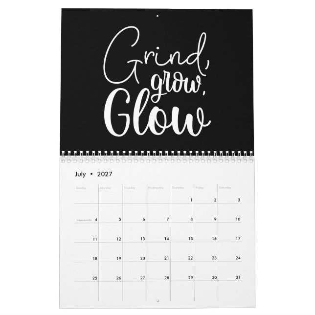 Motivational Calendar (Jul 2027)