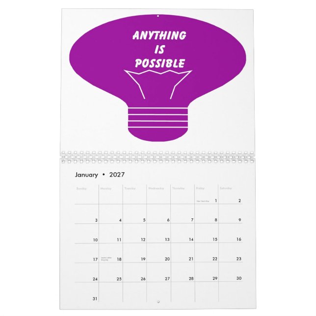 Motivational Calendar 2011 (Jan 2027)