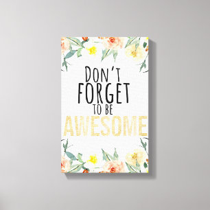 Motivational Canvas Print